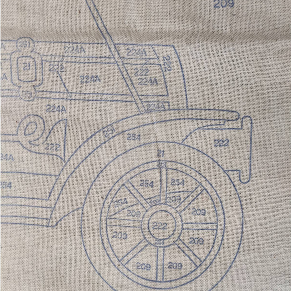 Vintage Punch Needle Rug Foundation Antique Car Pattern American Thread Company - Picture 4 of 10